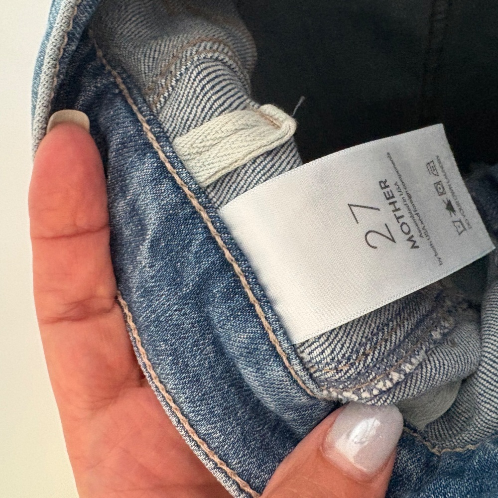 The Sunny Hustler Roller Sneak Mother Jean, Size 27, Boogie Down Wash - Picture 3 of 3